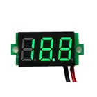 1 шт. Цифровой вольтметр светодиодный дисплей мини 23 проводов измеритель напряжения Амперметр высокая точность красныйзеленыйсиний DC 0 в-30 в 0,36 дюйма