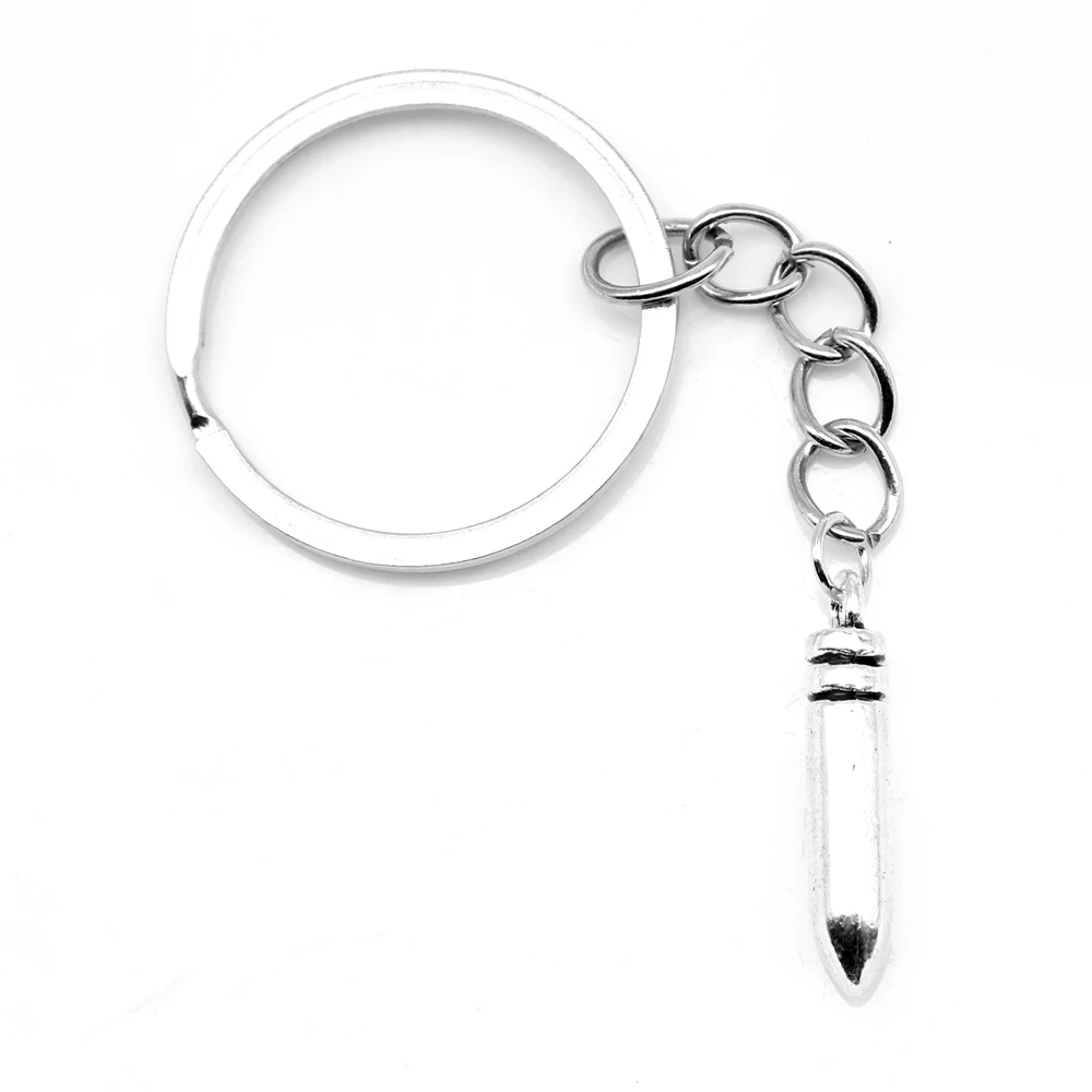 

5X24mm Bullet Key Chain Ring Key Ring 1 Piece