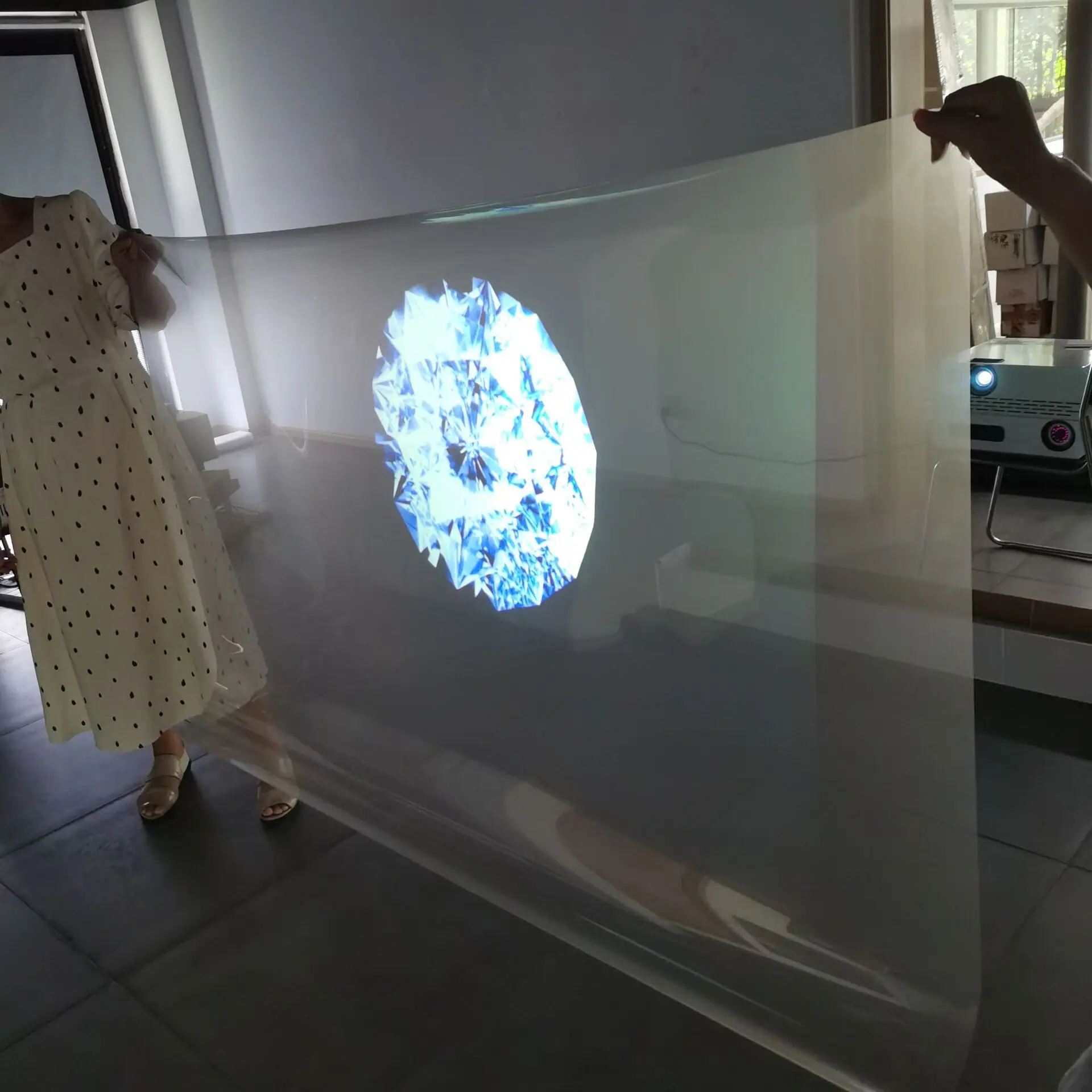 60 &quot1 квадратный метр клейкая белая цветная задняя проекционная пленка/фольга