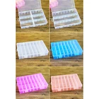 Коробка для Хранения Прозрачной Пластиковой вышивки, 24 ячейки, шпульки для хранения, органайзер, инструменты для шитья крестиком сделай сам