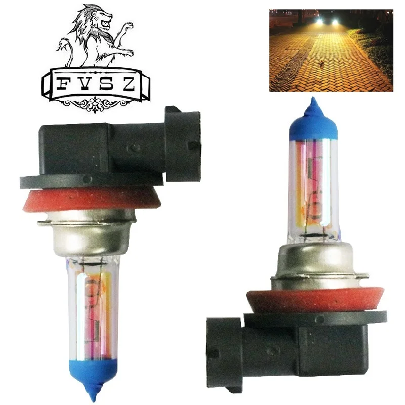 2 шт. автомобильные галогенные лампы H11 12 В 55 Вт 3000 К для противотуманных фар