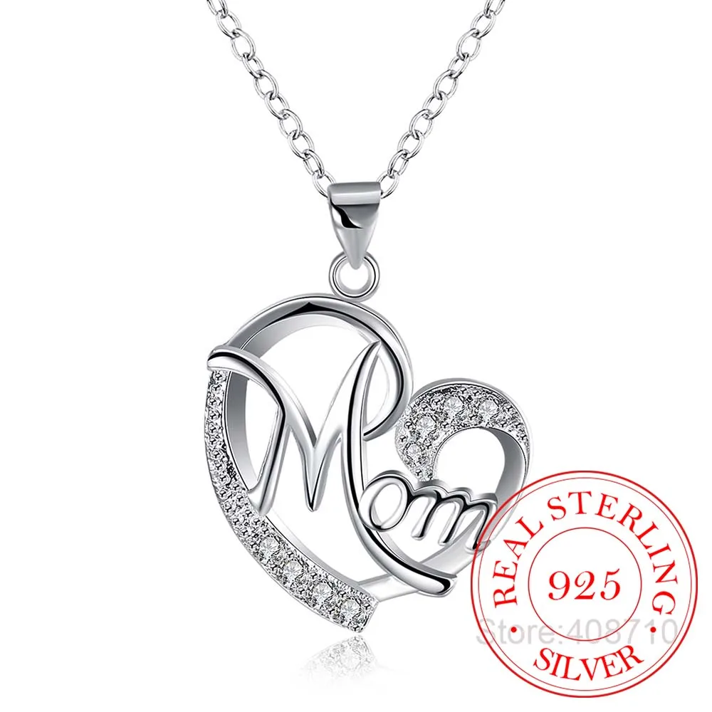 Цепочка с подвеской в виде сердца из серебра 925 пробы|Ожерелья| |