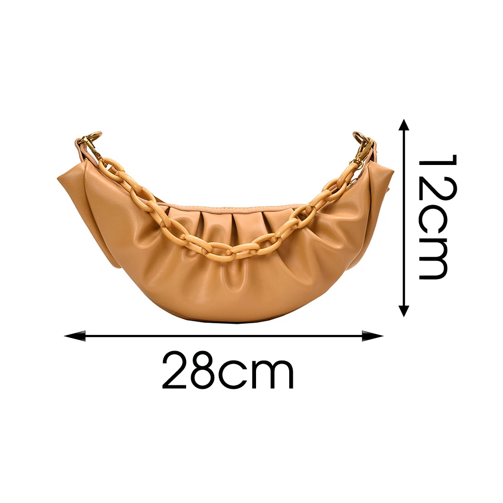 

Women Simple Dumplings Messenger Bag Designer Retro 2020 New Fashion Cloud Female Crossbody Shoulder Bag Tide Handbag Clutch Bag