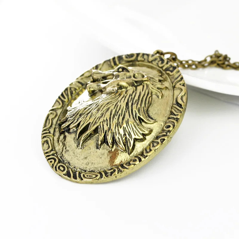 Винтажные ожерелья и подвески из бронзового сплава с изображением волка фильма