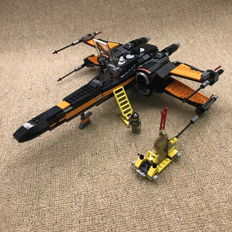 

748pcs Wars Poe's X Wing Fighter Assembled Building Blocks Toys Compatible Lepinglys with Figures 75102 Model Bicks Toys