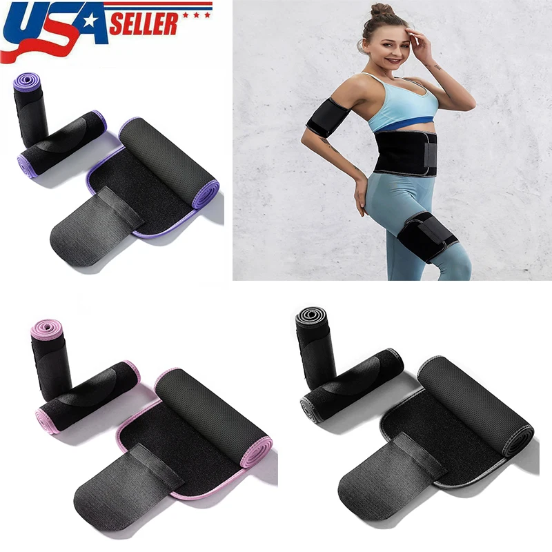

5pcs/set Women Waist Trainer Belt Sport Training Sweat Belt Slimming Band Arm Belt Leg Belt Women Weight Loss Body Shaping