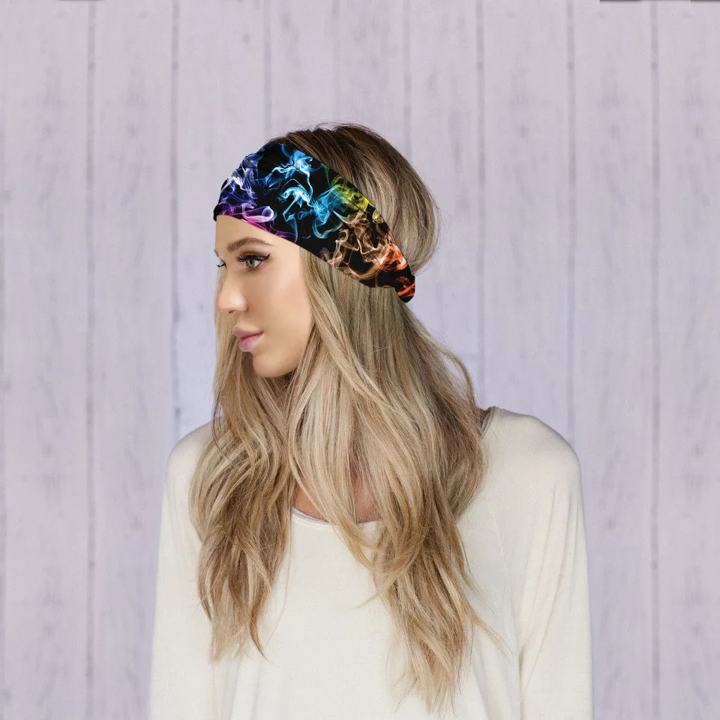 

Bohemian Style Sweat Absorbing Multi-function Head Band Scarf Stretchable Fitness Sweat Band Sports Yoga Hairband