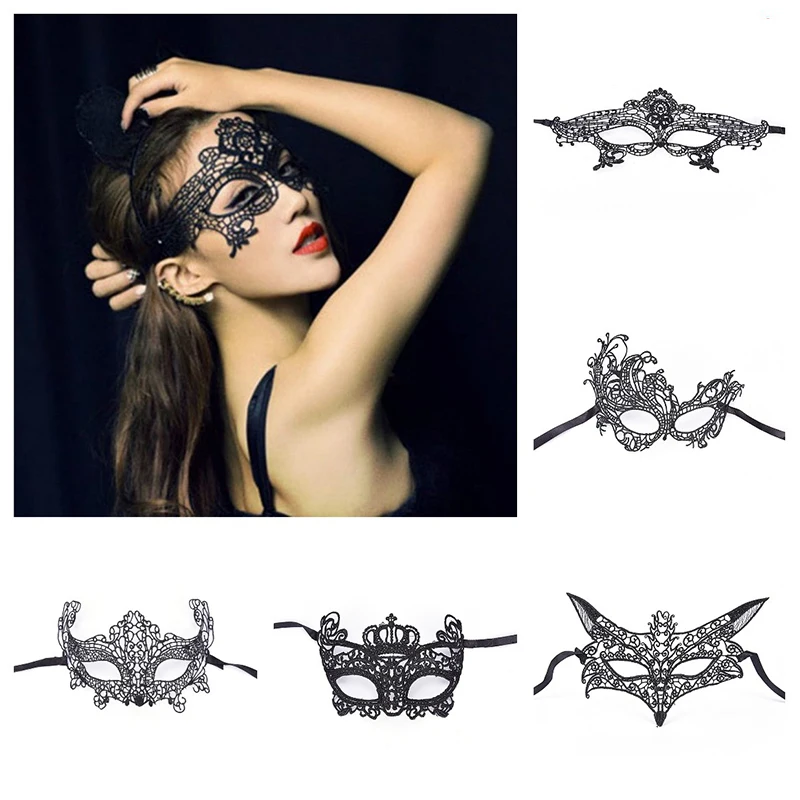 10 видов стилей выдалбливают Хэллоуин Косплэй секс маска с повязкой новой