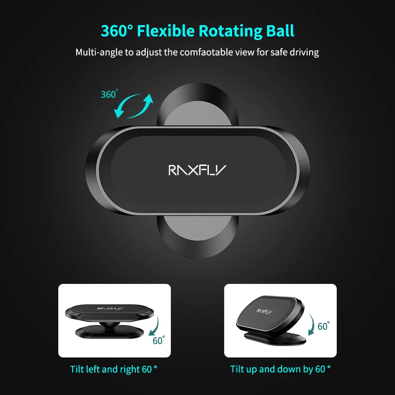 raxfly magnetic car phone holder 360 degree mini strip shape holder metal magnet gps car mount stand wall office bedroom bracket free global shipping