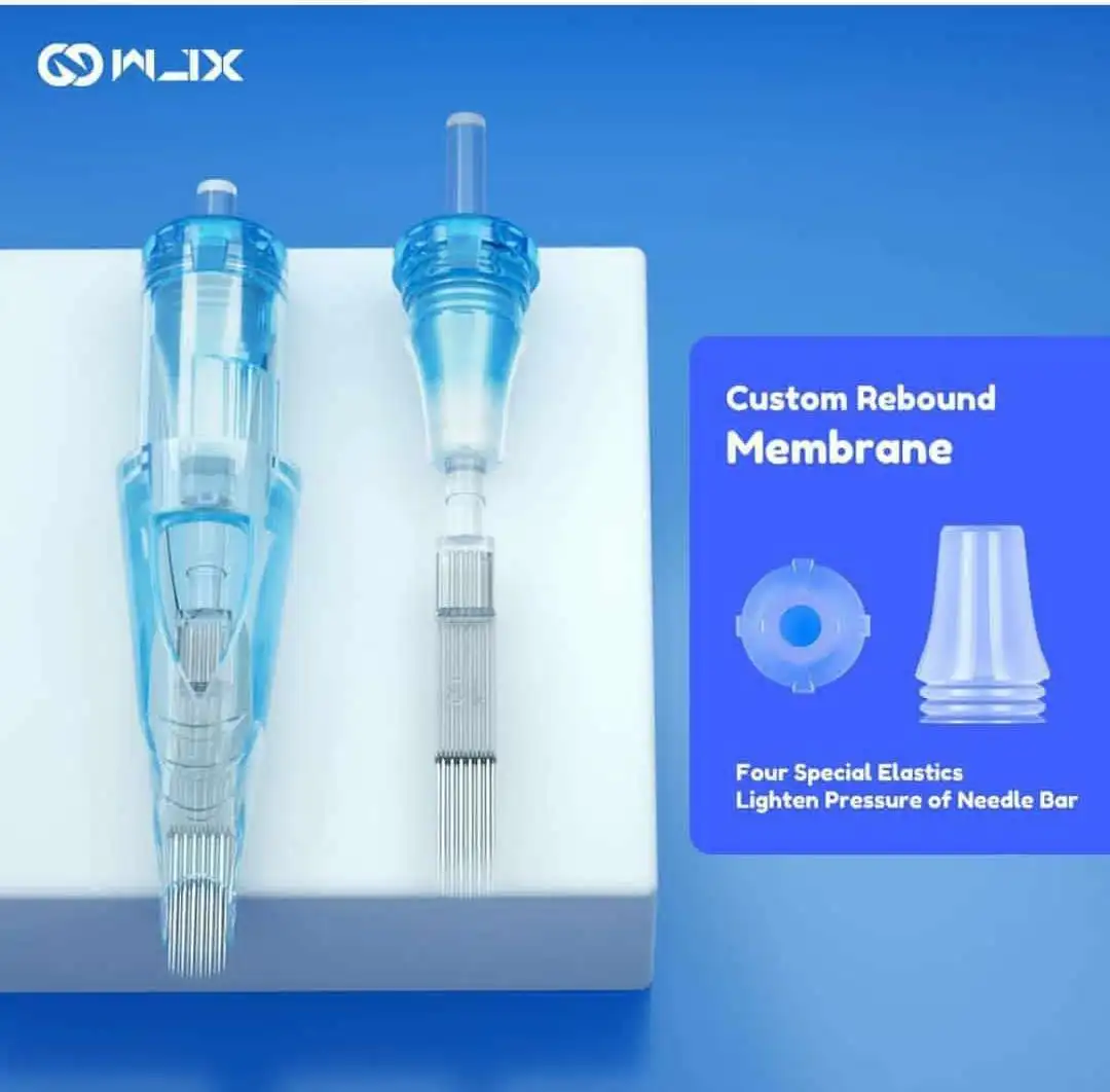 WJX 20pcs RL RLB Tattoo Cartridge Needles Round Liner Disposable Sterile Rotary Pen Makeup Machine Needle Supplies | Красота и