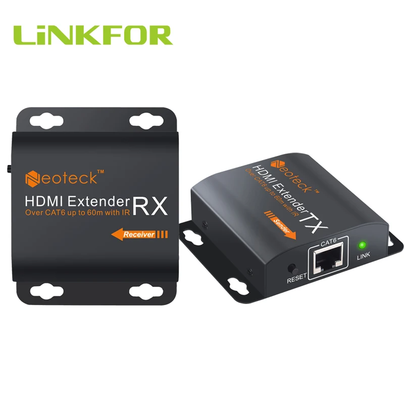Адаптер LiNKFOR 1080P HDMI 60 м ретранслятор для одного кота 6 Cat 7 Ethernet кабели с ИК функцией