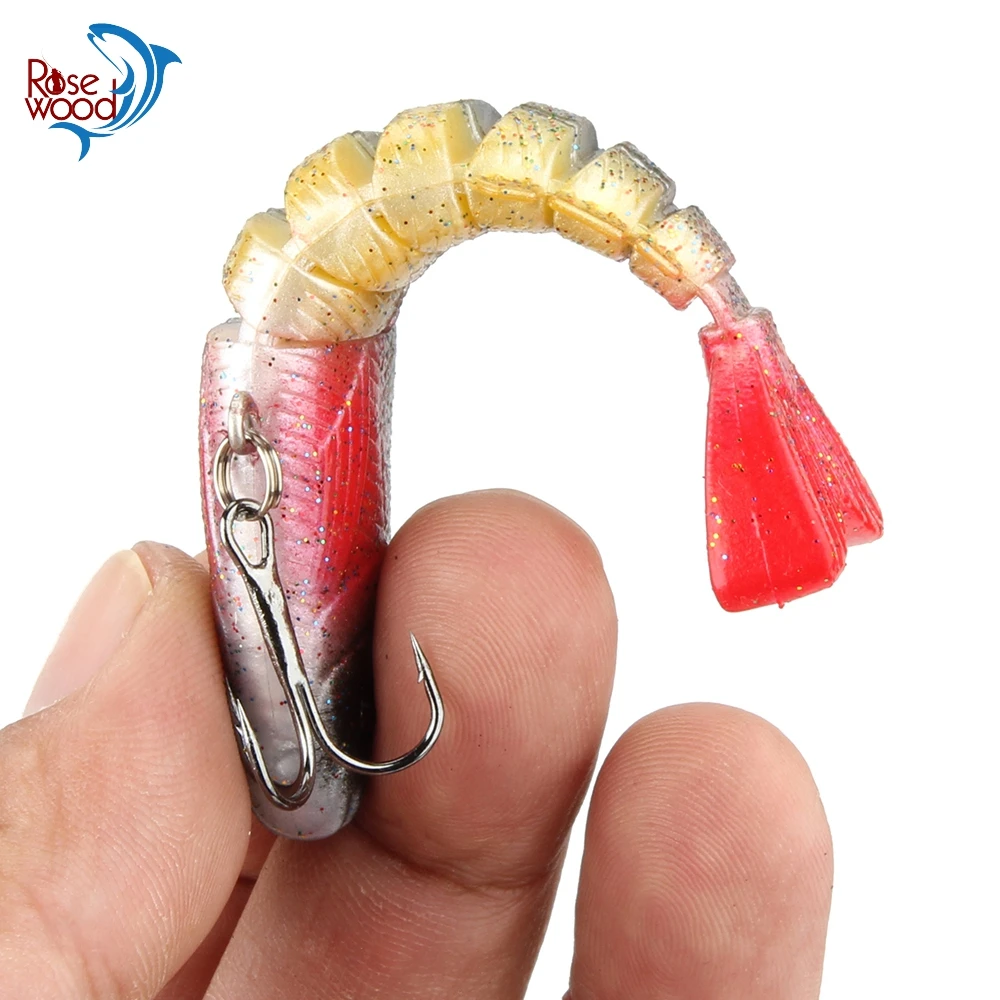 Палисандр 1 шт мульти сочлененной для рыбалки мягкие блесны на удочку 9 см 17 4g 3D