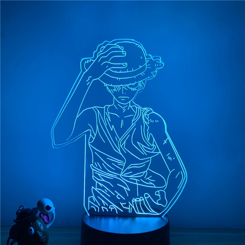 Lfuyy Gear 2 версия осанки. 3D светодиодный Ночной светильник 7 цветов Сенсорная