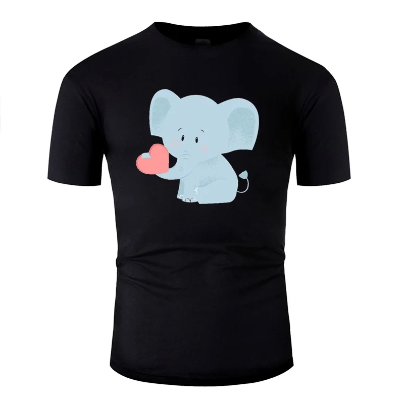 

Vintage Baby Elephant Tshirt Men Outfit Adult T Shirts Crew Neck Plus Size S-5xl