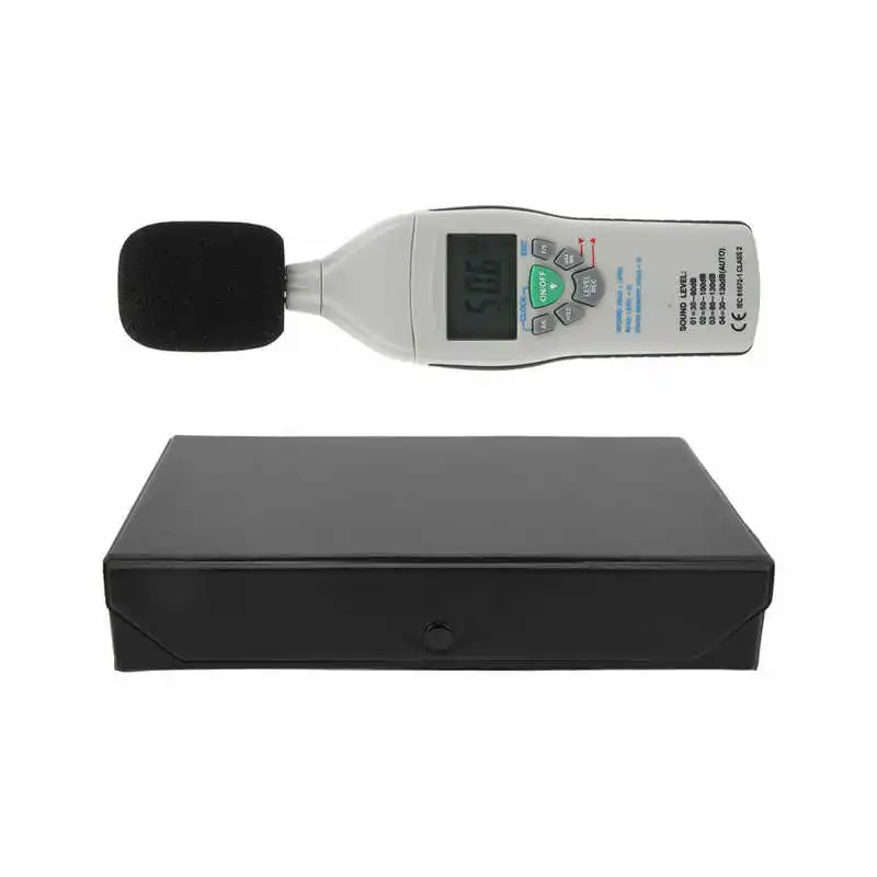 

Цифровой измеритель уровня звука DT‑ 815, цифровой измеритель уровня звука с ЖК-экраном с подсветкой, ручной децибел, шумомер 30 дБ ‑ 130 дБ