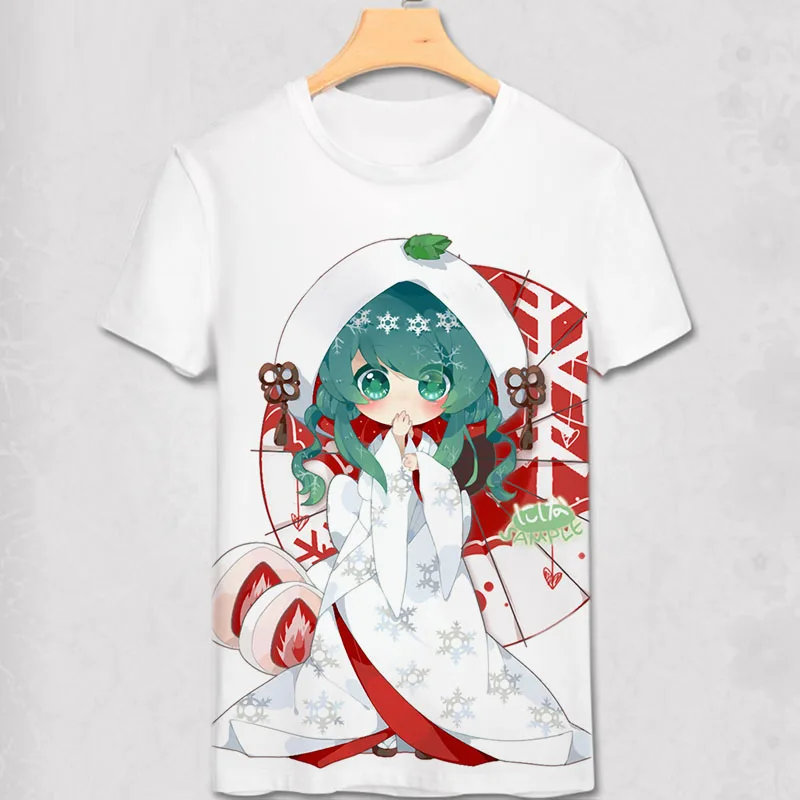 Новинка, футболка vocaloid Hatsune Miku, аниме, известная японская анимация, новинка, летняя мужская футболка, карнавальный костюм, Милая футболка