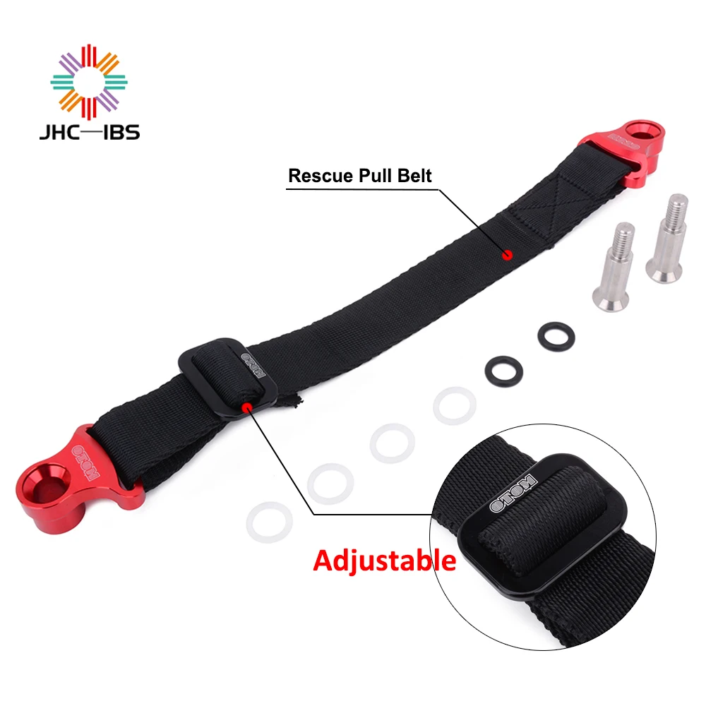 

Motorcycle Orange & Red 325MM Rear Rescue Strap Pull Belt For HONDA YAMAHA KAWASAKI CR CRF XR YZ YZF WR WRF KX KXF KLX Dirt Bike