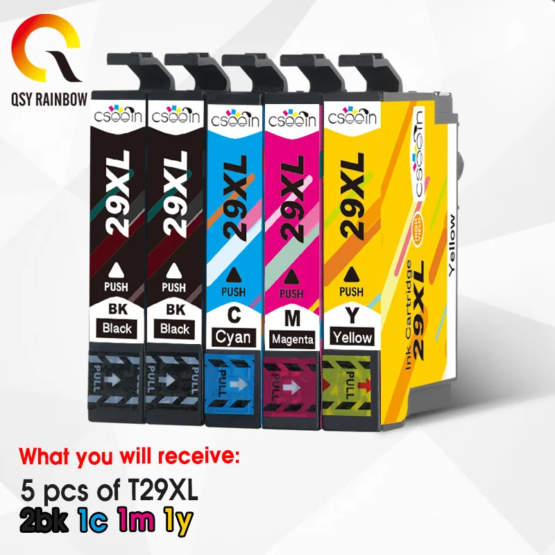 Сменные чернильные картриджи 5 шт. T2991 T2991XL 29XL T2996 для Epson expressions Home XP 235 332 335 432 435 247 445