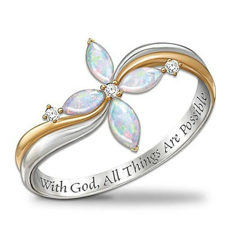 Изысканное ослепительное женское модное ювелирное изделие двухцветное Золотое