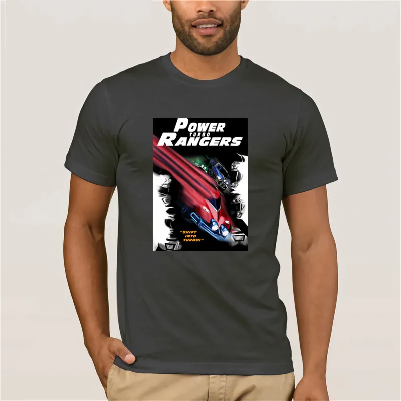 100% Мужская хлопчатобумажная футболка power Rangers быстрый и яростный модный