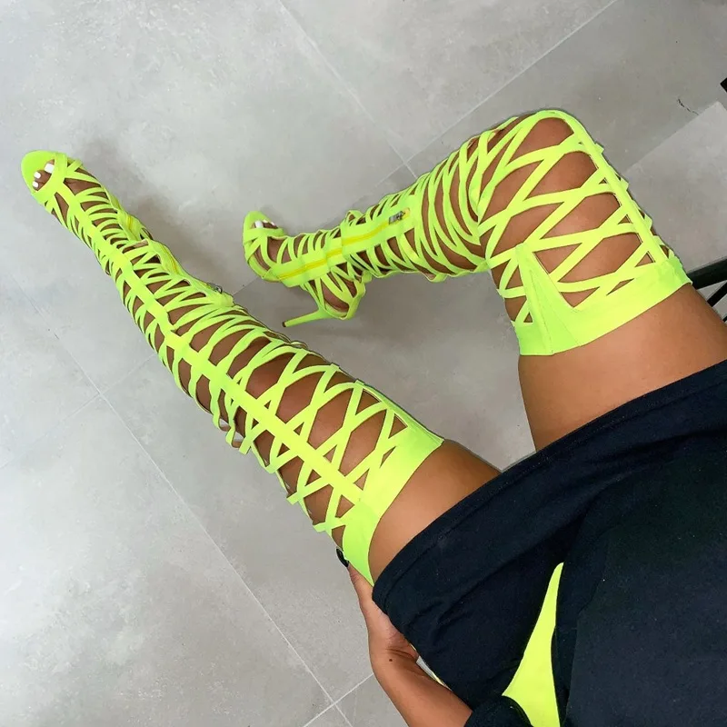 

Fashion sandals belt net red shoes