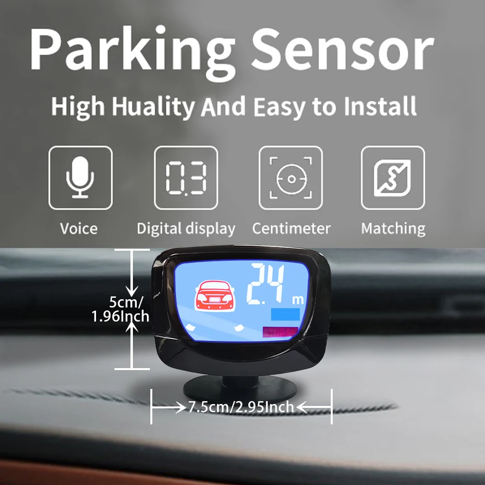 SINOVCLE комплект автомобильных датчиков парковки зуммер/светодиодный дисплей/ЖК