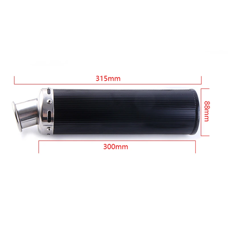 

blue Motorcycle Exhaust Full System Muffler Contact Pipe Slip-On CG125 CG150 CG200 CG 125 150 200