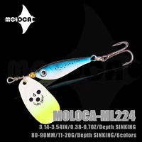 fishing tackle lure spinner sinking bass full water bait weights 11 20g sequin spoon metal lures jig pesca for pike fish winter