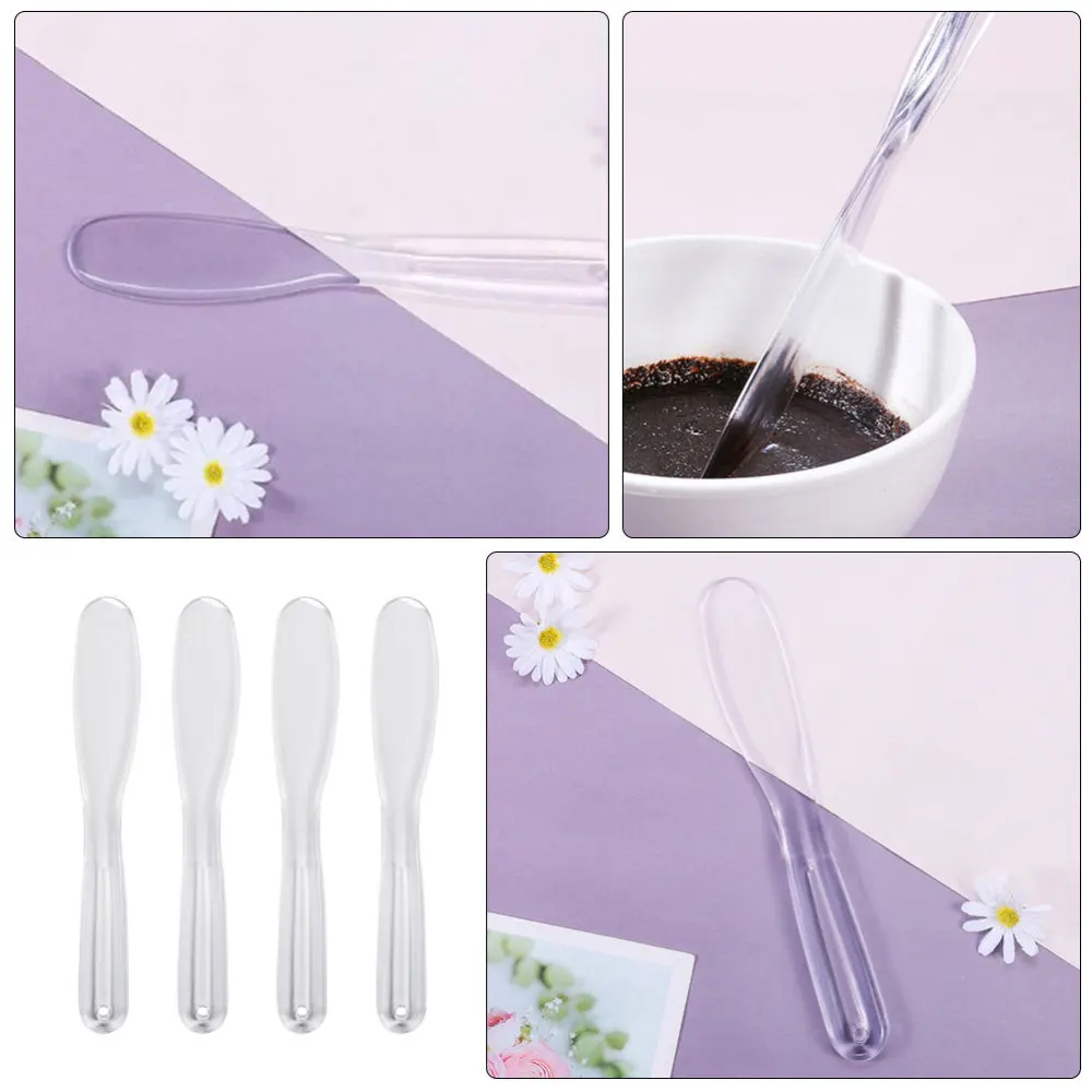 

4pcs Cosmetic Mask Mixing Spoons Spatulas Facial Skin Care Mask Applicators
