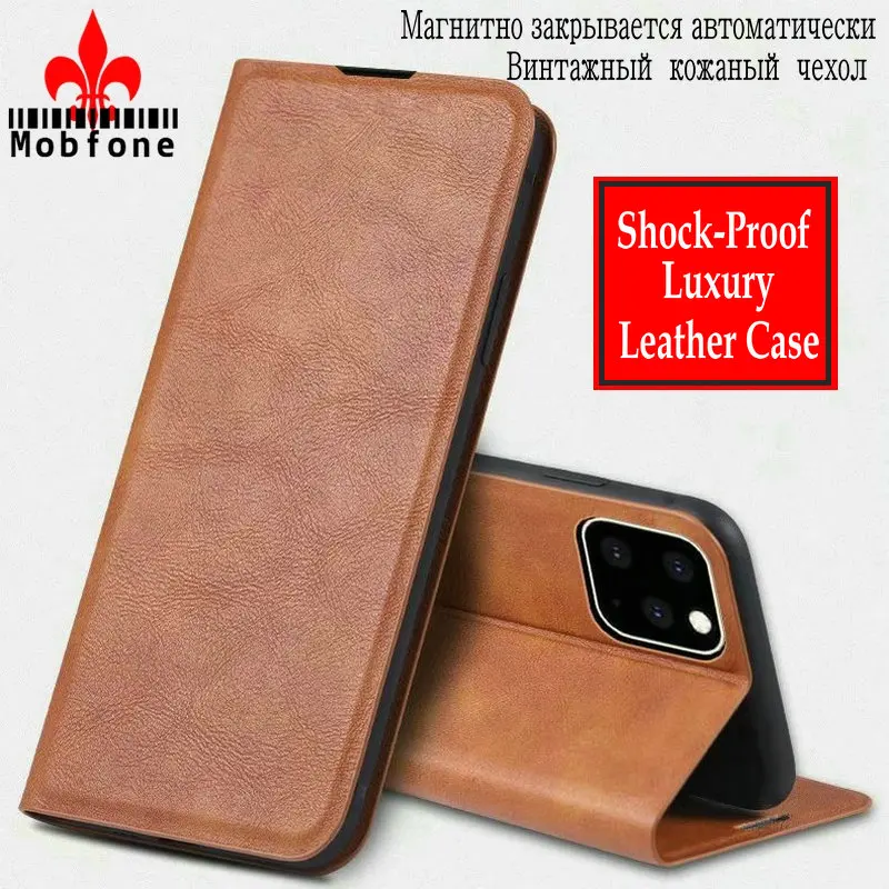 Для iPhone 12 11 Pro X XR XS MAX винтажный кожаный чехол для 5 5S SE 6 6s 7 8 PLUS Чехол книжка с