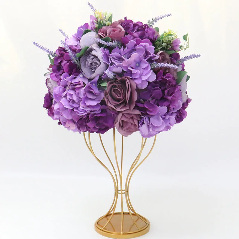 custom made purple Lavender 35/45cm artificial flower ball mix centerpieces arrangement supply decor wedding arch table | Дом и сад