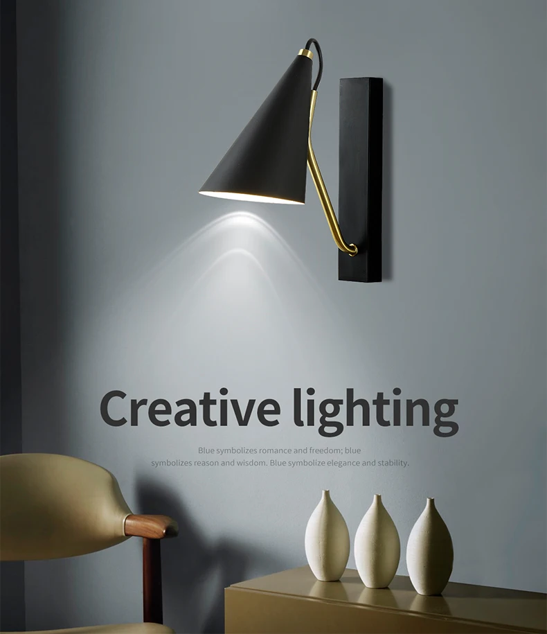 Прикроватная лампа настенный светильник для спальни нордический