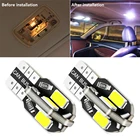 2 шт. T10 5730 W5W 8SMD светодиодная лампочка для салона автомобиля для Toyota SIENTA Vellfire Verso PROACE Hilux Tacoma Tundra 4runner FT-EV FT-HT