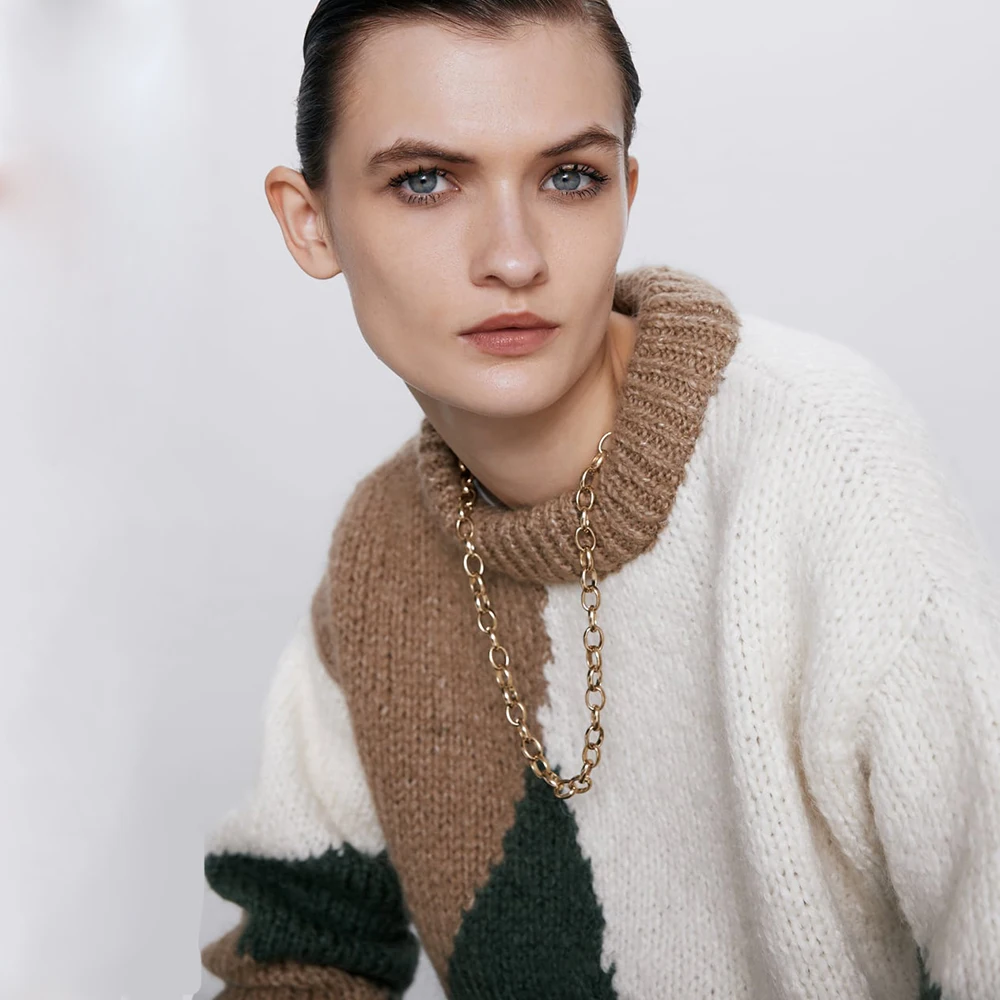 ZA Fashion Pendant Necklace Slide Metal Bohemian Geometric Zinc Alloy Party Nightclub Women's Birthday Gift Clothing Accessories |