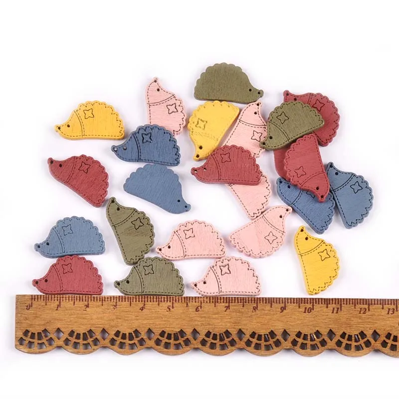 50 шт. лиса/Динозавр/Ежик необработанные деревянные ломтики Сделай Сам