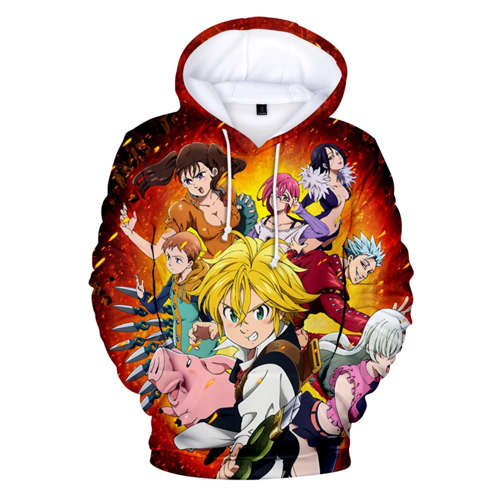 

kpop Harajuku meliodas 3D Hoodies Men/Women/kids print Nanatsu No Taizai Coolest The Seven Deadly Sins Meliodas Hoody Pullovers