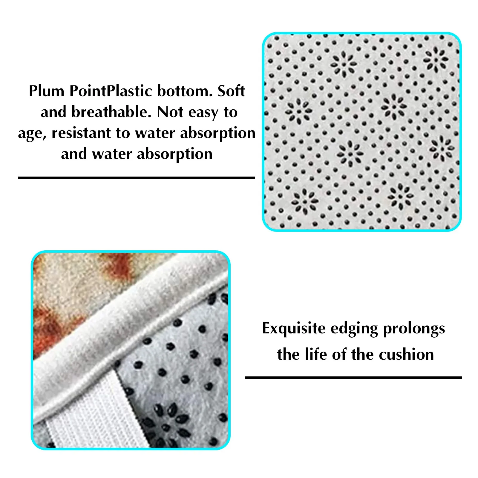 Набор ковриков для ванной накладка на крышку унитаза Нескользящий Впитывающий