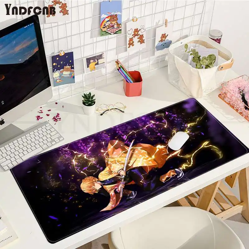 

Anime Kimetsu no Yaiba Rubber PC Computer Gaming mousepad Size for Desk Mat for CSGO Game Player Desktop PC Computer Laptop