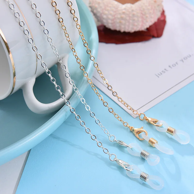 

Anti-Lost Earphone Chain Gold Women Reading Eyeglasse Cord Holder Mask Lanyards Aesthetic Face Mask Chains Fashion Jewerly Gift