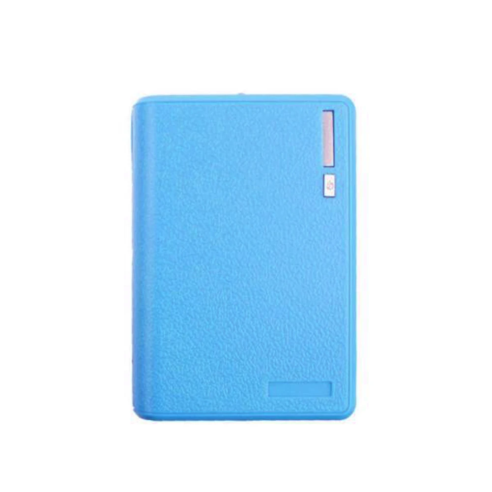 Blue for 4pcs Портативный цифровое мобильное Мощность банковская карта чехол для 4, 6 штук в партии, 18650 Батарея Зарядное устройство чехол Сделай Сам Наборы наружный Micro USB зарядка Box Дело - Цвет: Blue for 4pcs