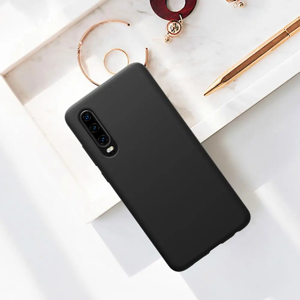 Чехол NILLKIN для Huawei P30 тонкий мягкий противоударный чехол из жидкого силикона и