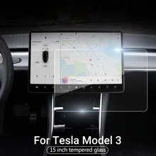 1 Set Model 3 Tesla Car Screen Clear Tempered Glass For Tesla Model 3 2021 Accessories Screen Protector Tesla Model Y Model S X