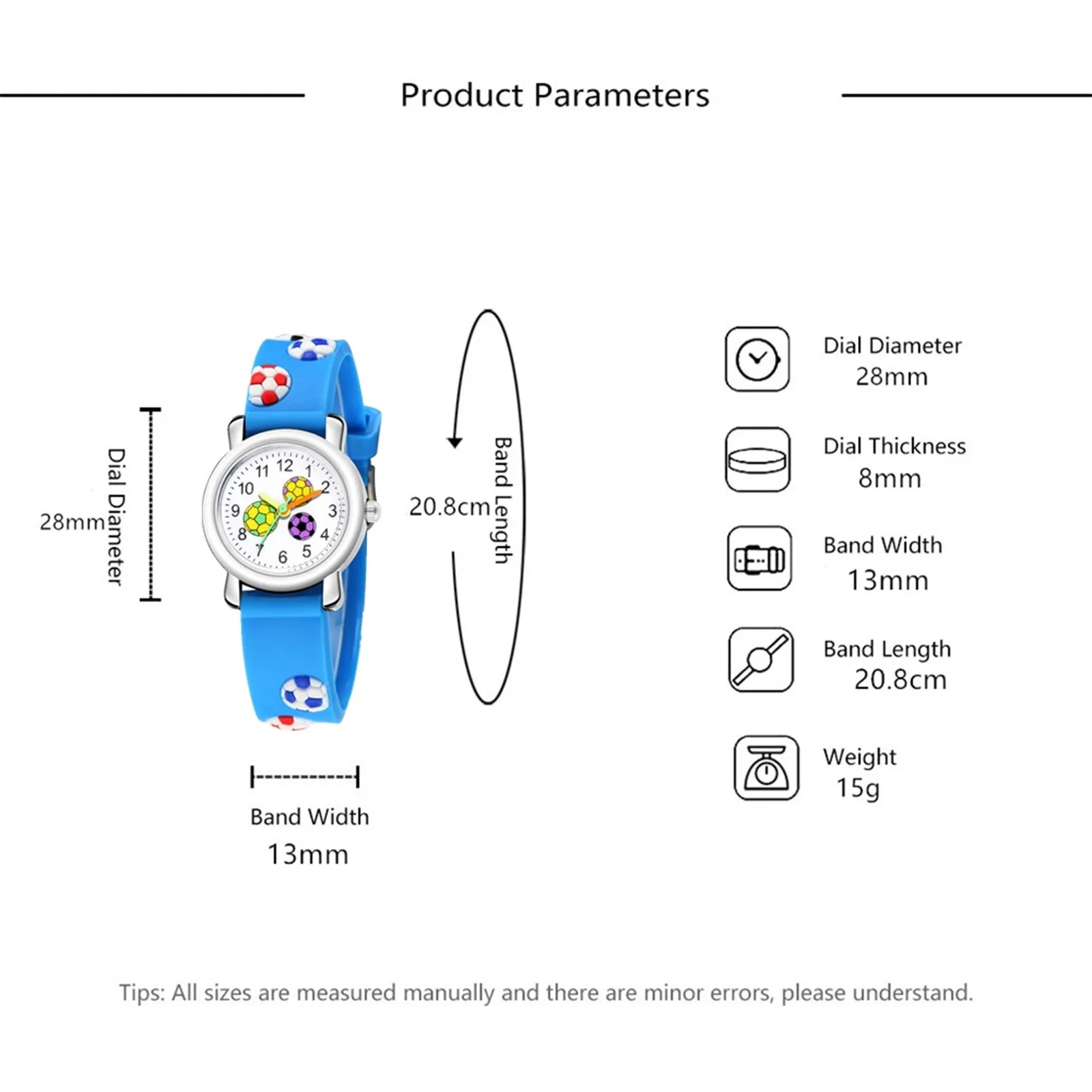 

Children Watches For Girl Trendy Fashion Sports Football Pattern Quartz Wrist Watch Gift Christmas Present Relogio Infantil F3