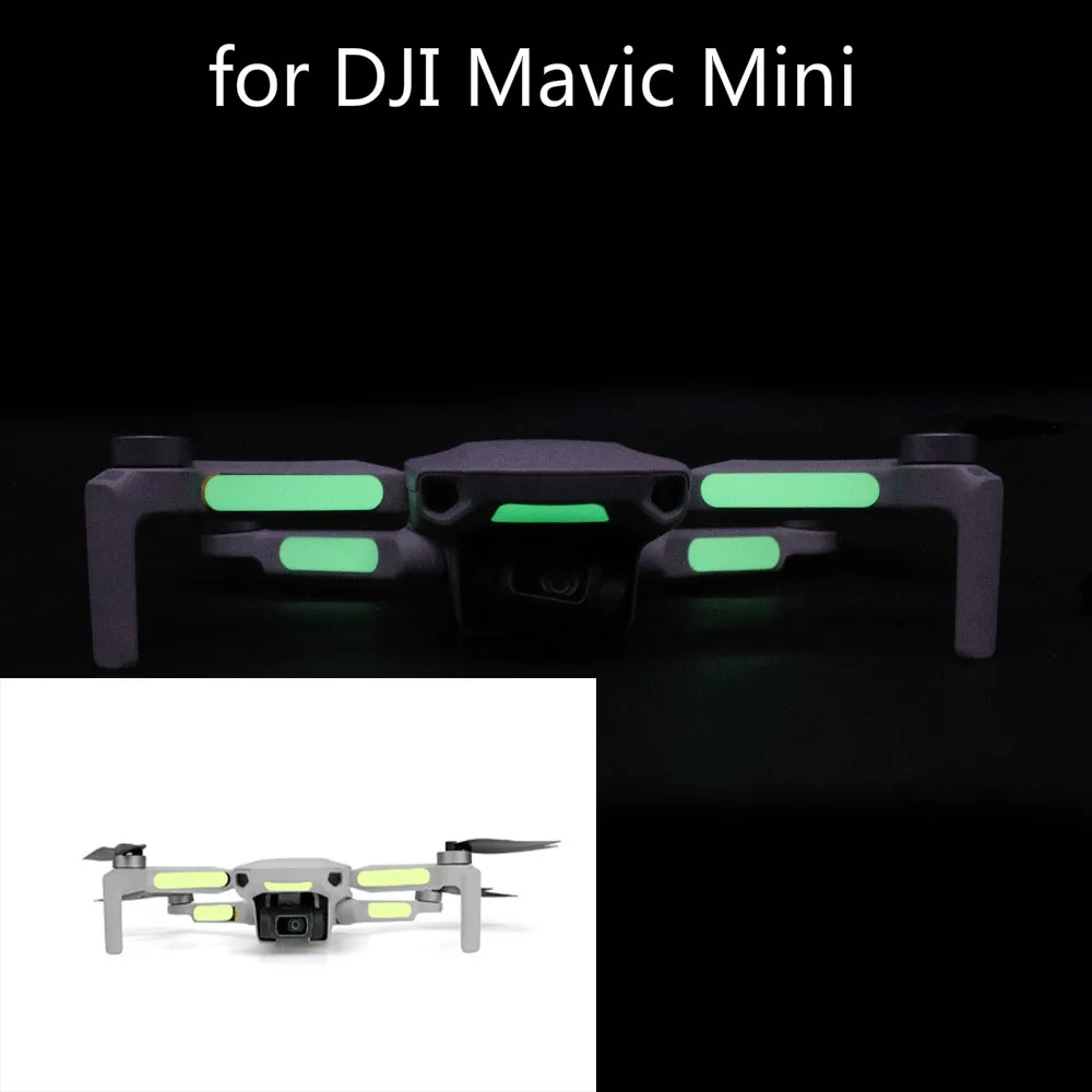 

2PCS New Luminous stickers Lightweight Fluorescent Decals Night Flight For DJI Mavic Mini / Mini 2 Drone Accessories