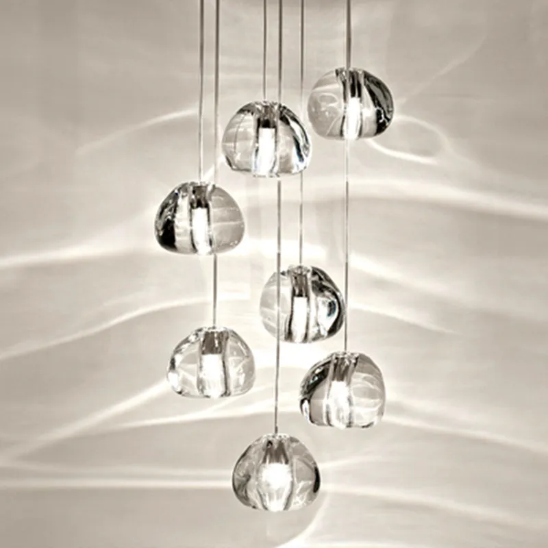 Современный светодиодный хрустальная люстра освещение большой отель Ресторан