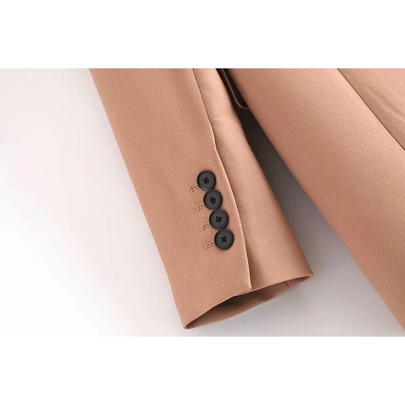 

decoration loose suit one button coat