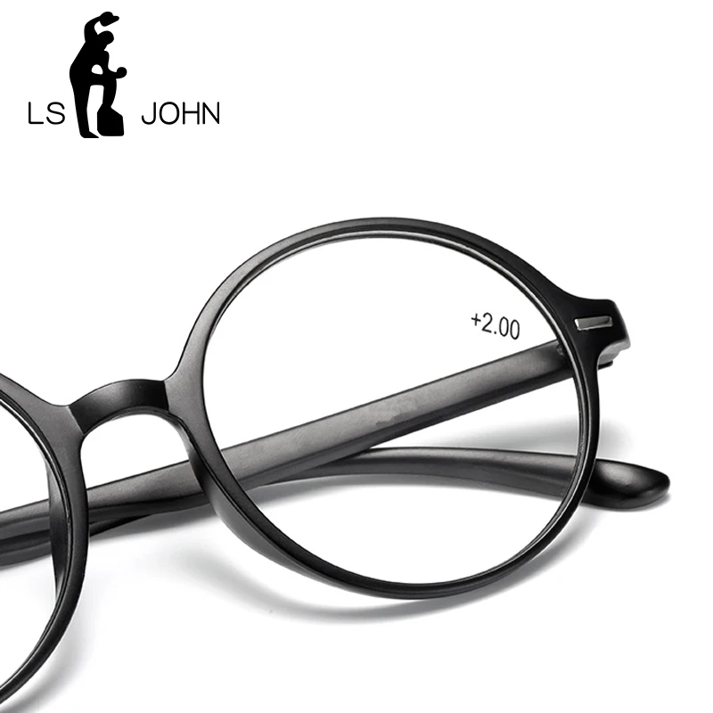 Мужские и женские очки для чтения LS JOHN Ультрамодный ретро светильник TR90