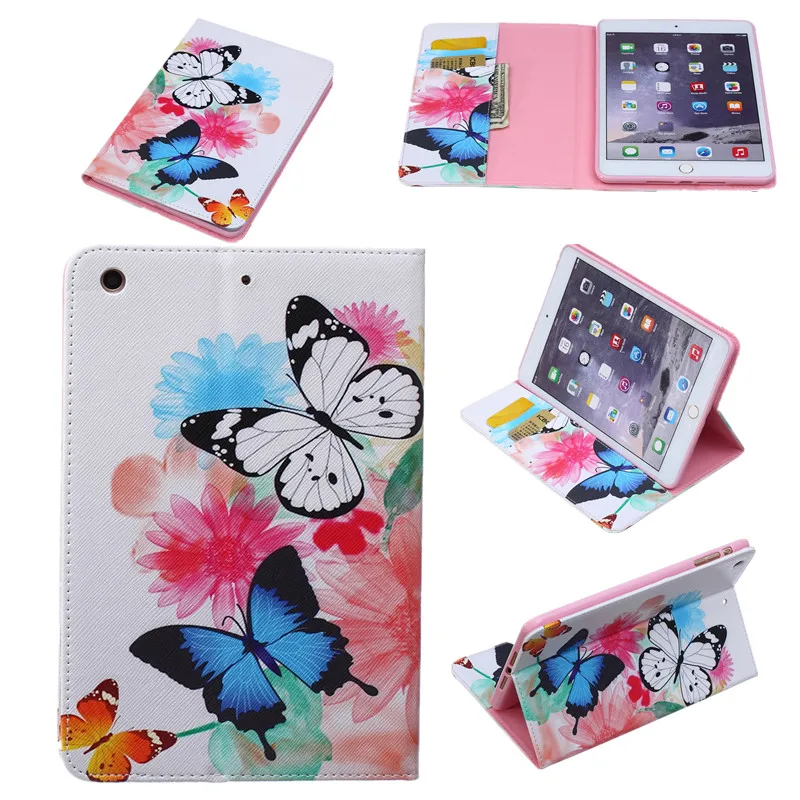 Новое поступление модные откидные чехлы из искусственной кожи с принтом для Apple