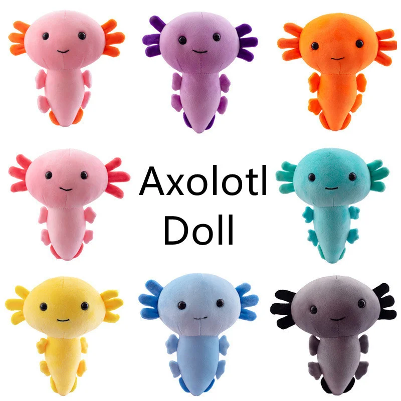 

Симпатичные плюшевые животные Axolotl, плюшевая игрушка, кукла, мягкие плюшевые подушки, игрушка для детской комнаты, украшение кровати, игрушк...