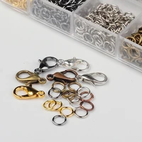 hot sale new zinc alloy lobster clasp jewelry buckle single circle mixed color suit handmade diy jewelry accessories